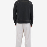 Engineered Raglan Sweat - Charcoal