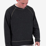 Engineered Raglan Sweat - Charcoal