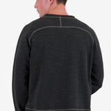 Engineered Raglan Sweat - Charcoal