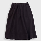 Full Seam Skirt - Black Small Basket Weave