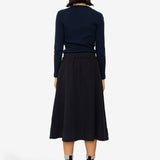 Full Seam Skirt - Black Small Basket Weave