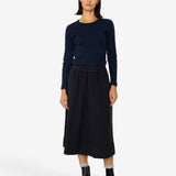 Full Seam Skirt - Black Small Basket Weave