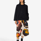 Full Seam Skirt - Impasto Print Satin