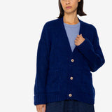Relaxed Cardigan - Rich Blue
