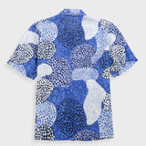 Gabe Shirt - Dot Print Blue Mono