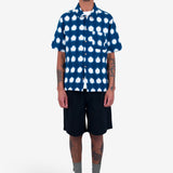 Gabe Shirt - Indigo Ikat