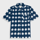 Gabe Shirt - Indigo Ikat