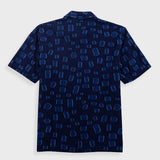 Gabe Shirt - Indigo Irregular Dot