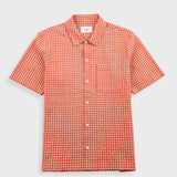 Gabe Shirt - Red Oxide Textured Check