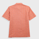 Gabe Shirt - Red Oxide Textured Check