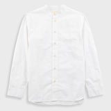 White button-up shirt on a light gray background
