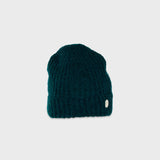 Mohair Rib Beanie - Phthalo Green