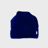 Mohair Rib Beanie - Rich Blue