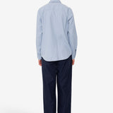 Herringbone Curve Shirt - Soft Blue