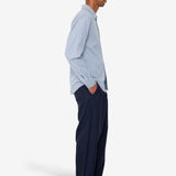 Herringbone Curve Shirt - Soft Blue