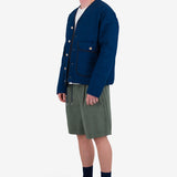 Lightweight Liner Jacket - Indigo Microcheck