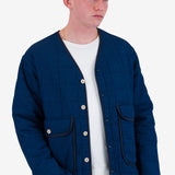 Lightweight Liner Jacket - Indigo Microcheck