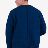 Lightweight Liner Jacket - Indigo Microcheck