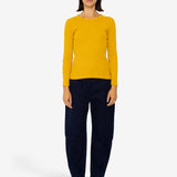 Long Sleeve Fitted T-Shirt - Chrome Yellow