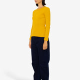 Long Sleeve Fitted T-Shirt - Chrome Yellow