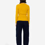 Long Sleeve Fitted T-Shirt - Chrome Yellow
