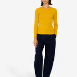 Long Sleeve Fitted T-Shirt - Chrome Yellow