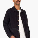 Meyer Shirt Jacket - Black Herringbone