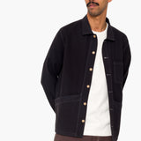 Meyer Shirt Jacket - Black Herringbone