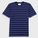 Microstripe T-Shirt - Navy / Ecru