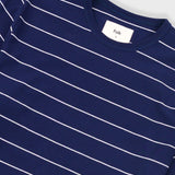 Microstripe T-Shirt - Navy / Ecru