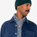 Mohair Rib Beanie - Phthalo Green