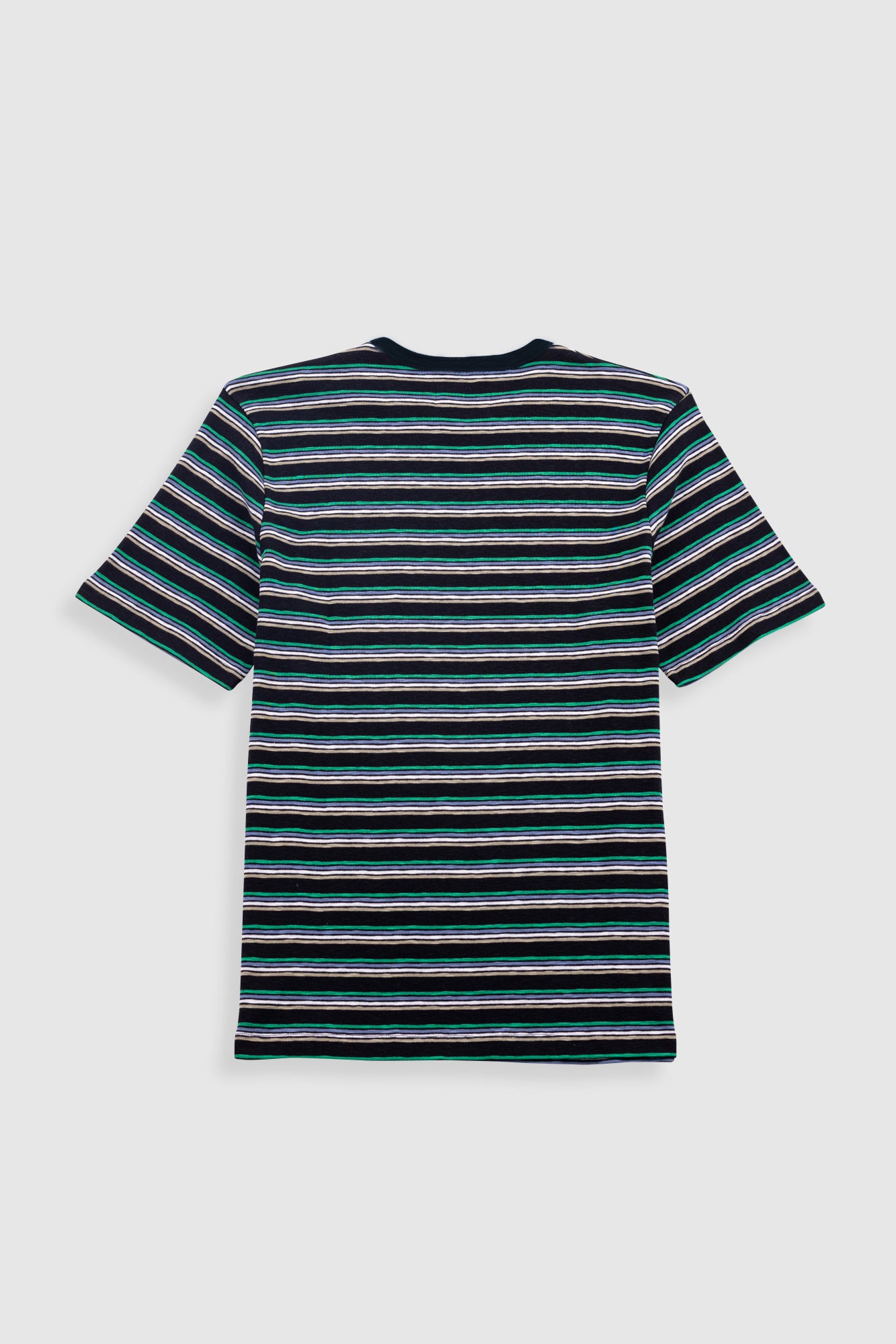 Striped t-shirt on a white background