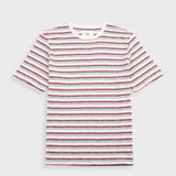 Striped t-shirt on a white background