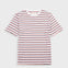 Striped t-shirt on a white background