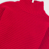 Open Funnel Neck Jumper - Carnation