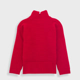 Open Funnel Neck Jumper - Carnation