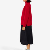 Open Funnel Neck Jumper - Carnation