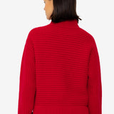 Open Funnel Neck Jumper - Carnation