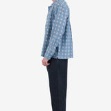 Patch Overshirt - Blue Tile Tapestry