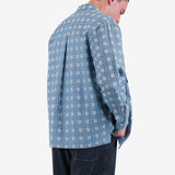 Patch Overshirt - Blue Tile Tapestry