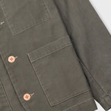 Patch Jacket - Dark Olive Slub
