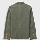 Patch Jacket - Dark Olive Slub