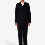 Patch Jacket - Soft Black Brushed Stripe