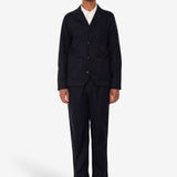 Patch Jacket - Soft Black Brushed Stripe
