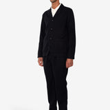 Patch Jacket - Soft Black Brushed Stripe