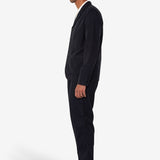 Patch Jacket - Soft Black Brushed Stripe