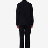 Patch Jacket - Soft Black Brushed Stripe