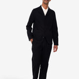 Patch Jacket - Soft Black Brushed Stripe