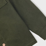 Patch Overshirt - Dark Olive Moleskin