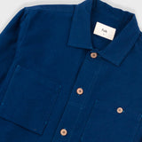 Patch Overshirt - Ink Blue Moleskin